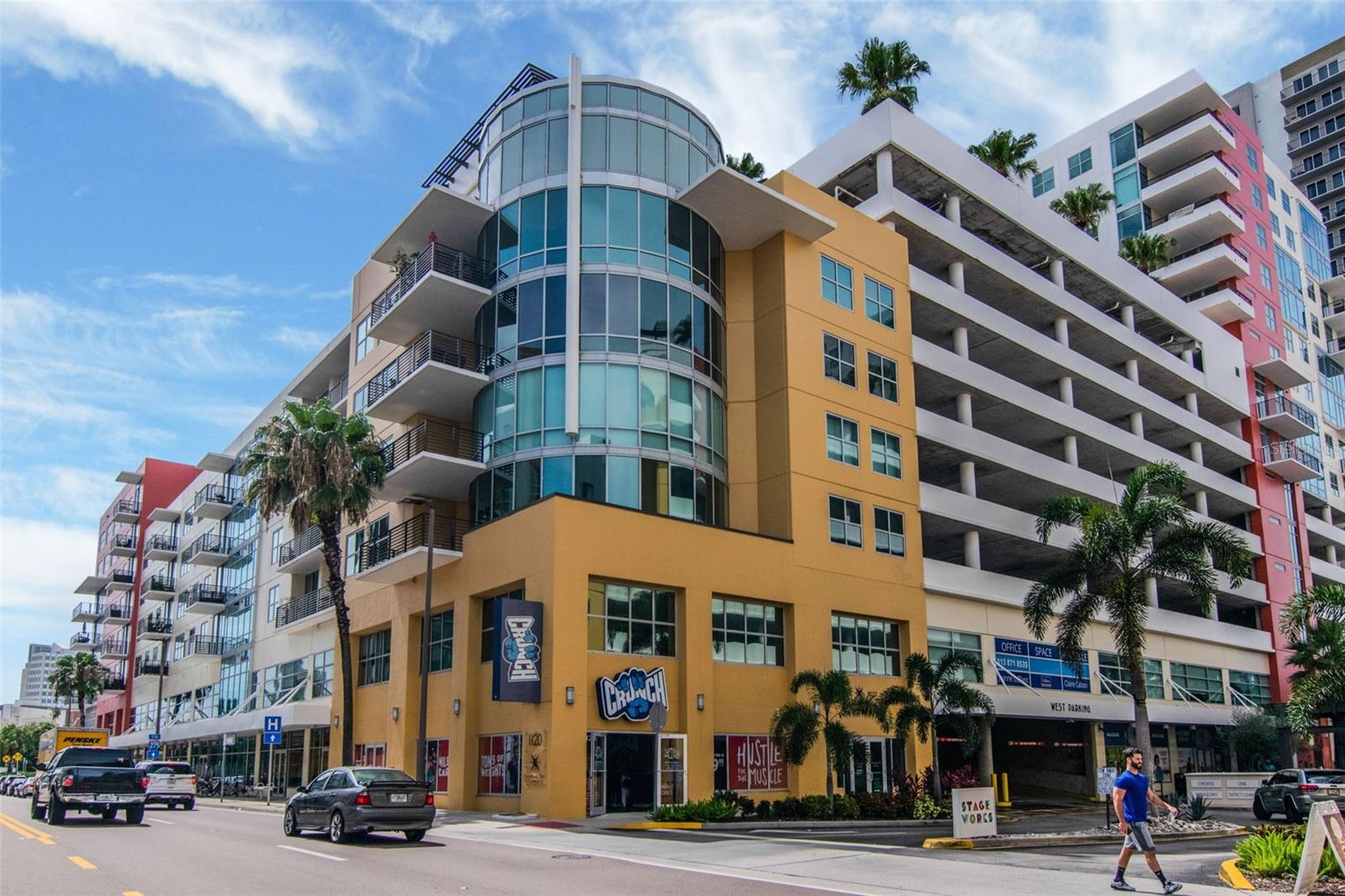 Fantastic TOP Floor Sienna home with panoramic views of Channel District, Water Street, and Downtown
Tampa Skyline with the luxurious 9th floor pool/amenity deck in the foreground. New contemporary wood-look
tile floors throughout the entire home as well. Beautiful 2 bedroom/2 bathroom split floorplan. Equipped with
gas range, oven and dryer as well as Viking stainless steel appliances. Downstairs retail includes Crunch
Fitness & Gym, Dry cleaners, Pourhouse beer bar, Gingerbeard coffee, Massage Envy, and additional retail.
One block to the Channel District Publix. Amenities include 9th floor pool, spa, fitness, clubroom, green space,
grills, and concierge. HOA includes water, sewer, trash, hot water, cold air, gas, 24/7 security, and
pool/gym/clubhouse. Home includes TWO PARKING SPACES & climate controlled storage unit.