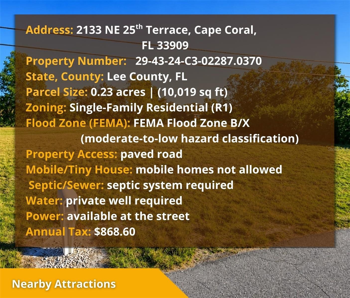 CAPE CORAL - Land