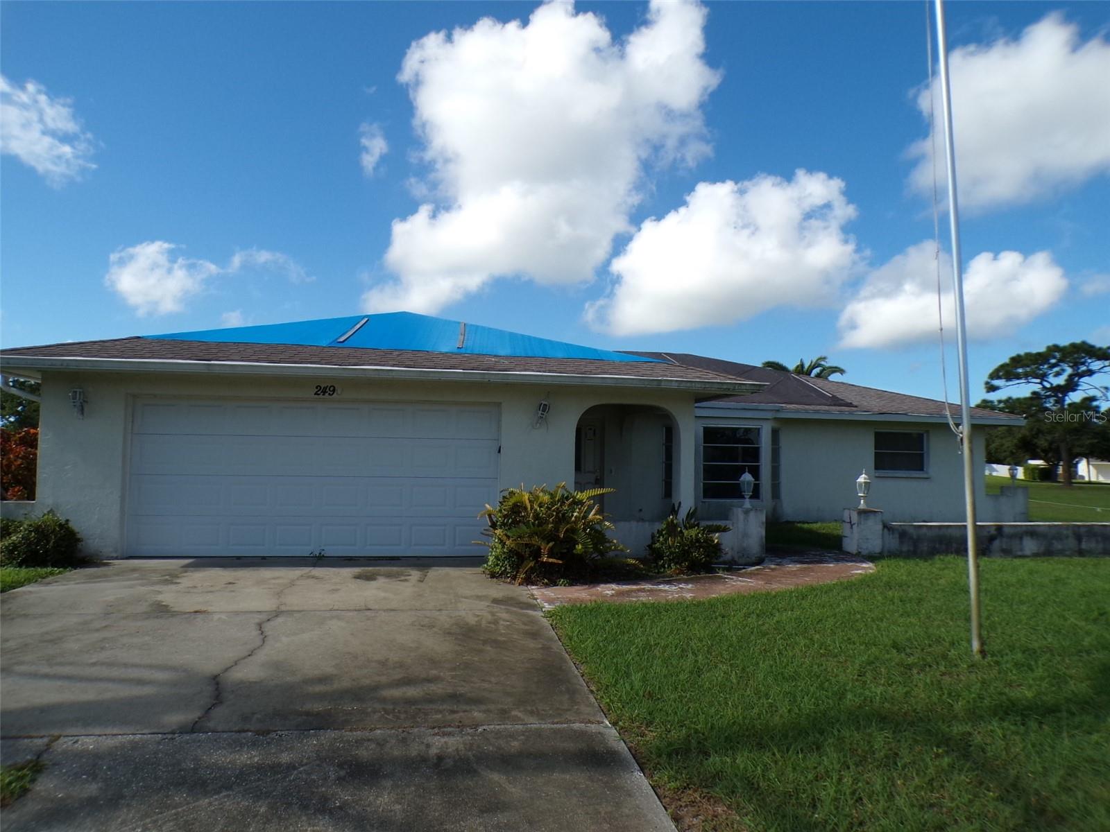 Large home with much potential. Oversized lot .36 acres. 3/2 split bedroom plan with an enclosed lanai for extra space. This home needs rehab work and is priced accordingly. Located near Manasota key beaches, shopping and major highways. Buyer is advised to have complete and thorough inspections done and to verify all information. Seller/Agents have no knowledge of property conditions. Being Sold As-Is.