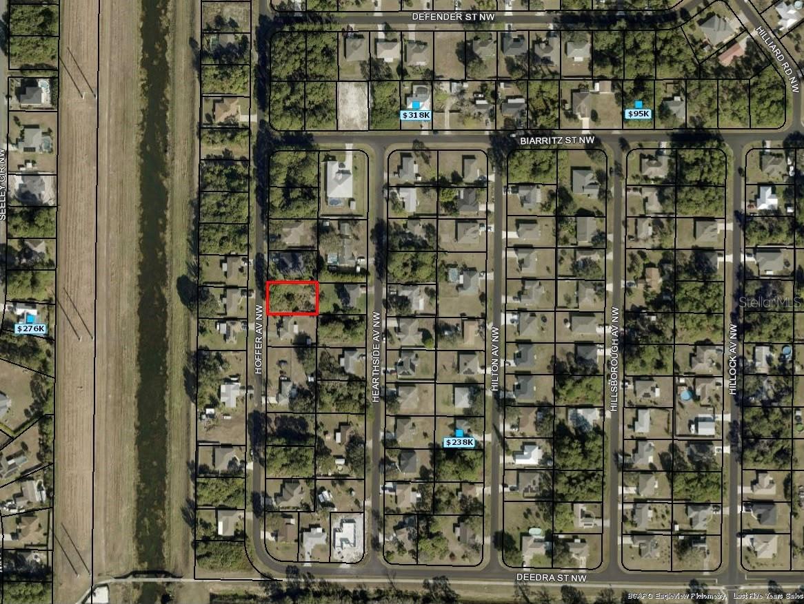 Great opportunity to own a vacant residential lot in Palm Bay! This 0.23-acre (10,019 sq. ft.) lot is ideal for building your future home or adding to your investment portfolio. Conveniently located near shopping, dining, schools, and major roadways. Buyer and buyer’s agent are responsible for verifying zoning, building requirements, utilities, flood zone, environmental conditions, lot dimensions, and all other information with the appropriate governmental agencies. Drive by and take a look today!